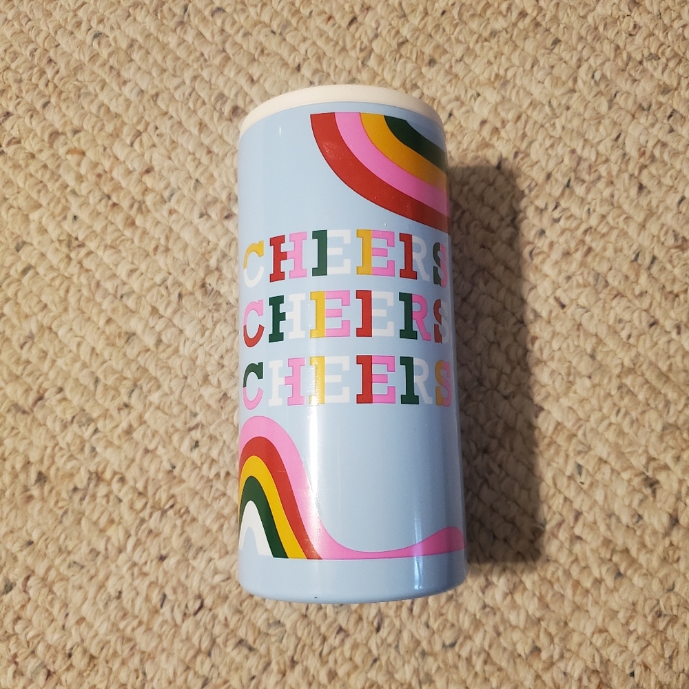 Bright Color Cheers Slim Can Cooler